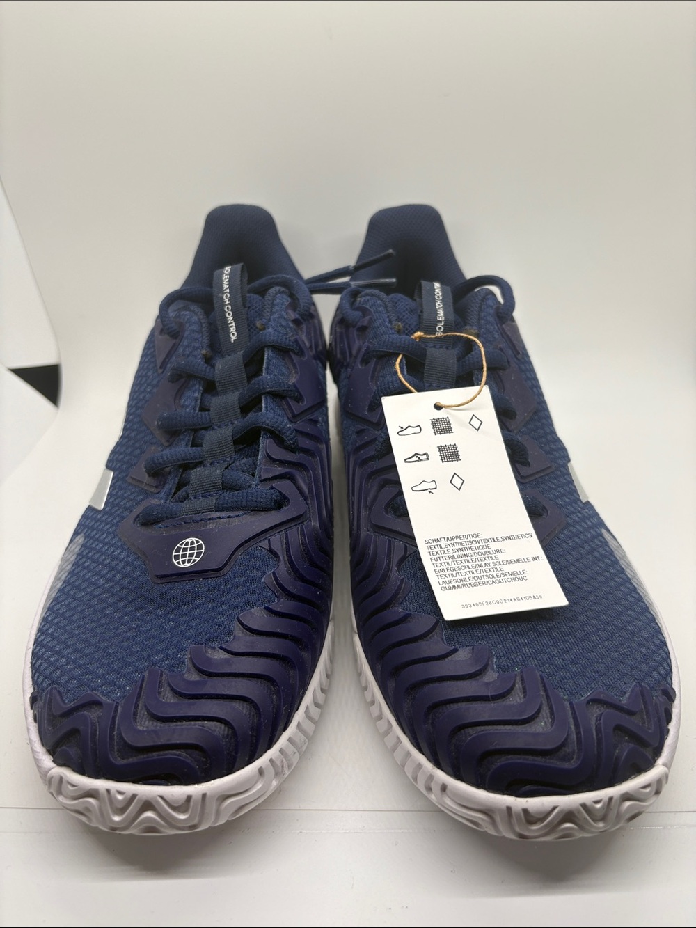 Adidas SoleMatch Control Tennis Shoes Blue Gray 9.5 - Picture 2 of 4
